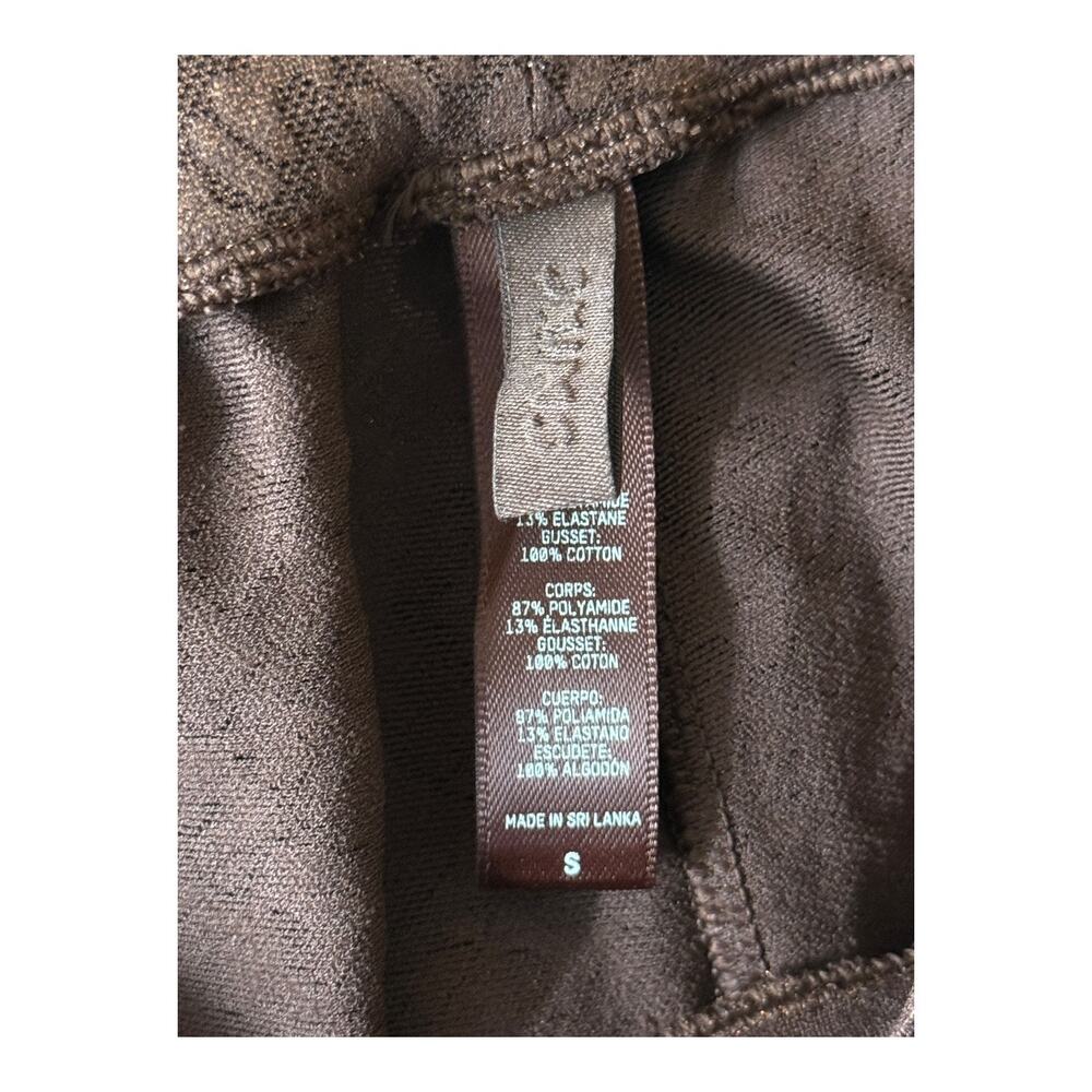 Skims Signature pants logo foil print mesh stretch full length leggings Small S - Picture 6 of 7